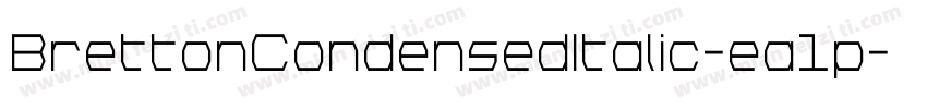 BrettonCondensedItalic-ea1p字体转换