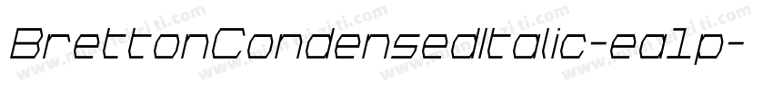 BrettonCondensedItalic-ea1p字体转换