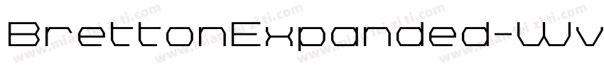 BrettonExpanded-WvJY字体转换