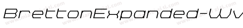 BrettonExpanded-WvJY字体转换