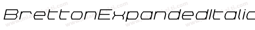 BrettonExpandedItalic-a4aE字体转换