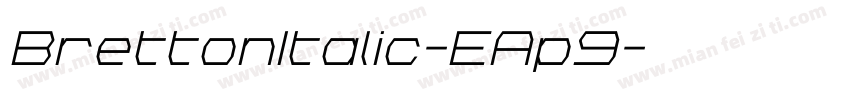 BrettonItalic-EAp9字体转换