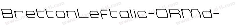 BrettonLeftalic-ORMd字体转换