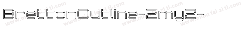 BrettonOutline-ZmyZ字体转换