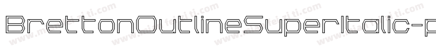 BrettonOutlineSuperItalic-pJwD字体转换
