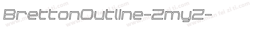 BrettonOutline-ZmyZ字体转换
