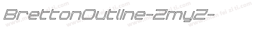 BrettonOutline-ZmyZ字体转换