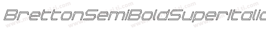 BrettonSemiBoldSuperItalic-5LOv字体转换