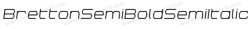 BrettonSemiBoldSemiItalic-z6RL字体转换