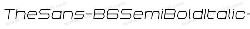 TheSans-B6SemiBoldItalic字体转换