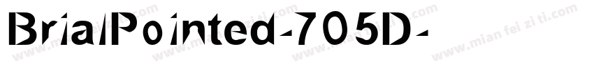 BrialPointed-7O5D字体转换