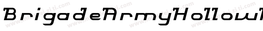 BrigadeArmyHollowInverse-rV99字体转换