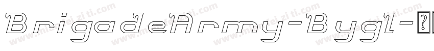 BrigadeArmy-Bygl字体转换