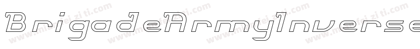 BrigadeArmyInverse-MzRx字体转换