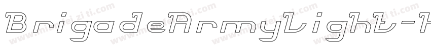 BrigadeArmyLight-K5nD字体转换