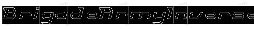 BrigadeArmyInverse-MzRx字体转换