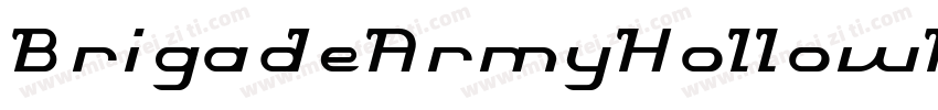 BrigadeArmyHollowInverse-rV99字体转换