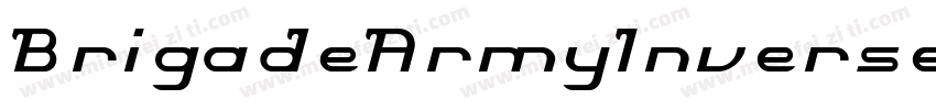 BrigadeArmyInverse-MzRx字体转换