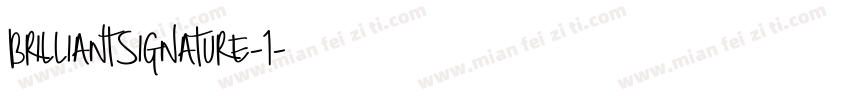 BrilliantSignature-1字体转换