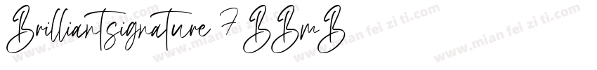 Brilliantsignature-7BBmB字体转换