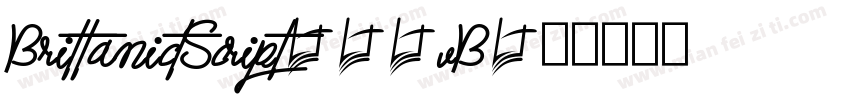 BrittanictScript-85vB字体转换
