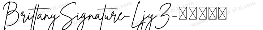 BrittanySignature-LjyZ字体转换