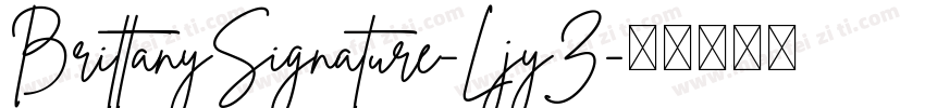 BrittanySignature-LjyZ字体转换