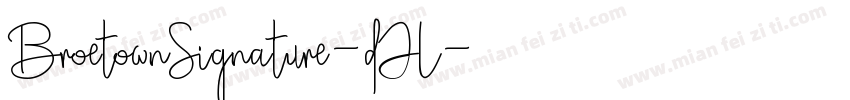 BroetownSignature-5dJL字体转换