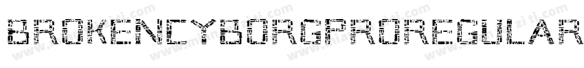 BrokenCyborgProRegular-BwA3字体转换