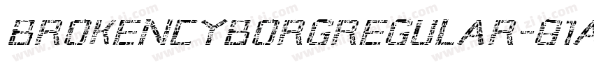 BrokenCyborgRegular-81A2字体转换