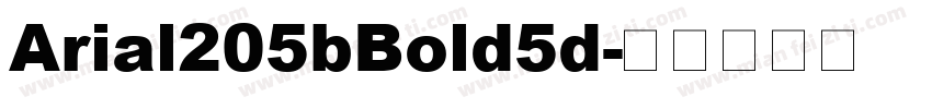 Arial205bBold5d字体转换
