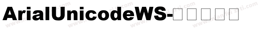 ArialUnicodeWS字体转换