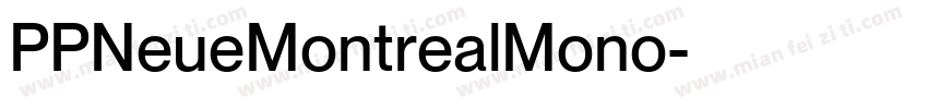 PPNeueMontrealMono字体转换 PPNeueMontrealMono字体转换