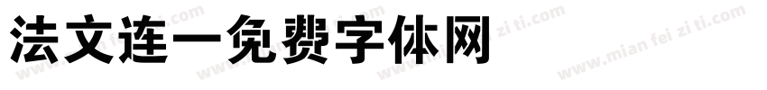 法文连字体转换