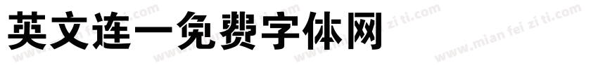 英文连字体转换