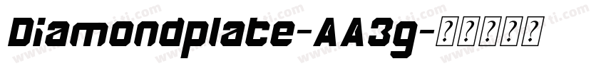 Diamondplate-AA3g字体转换