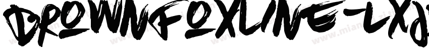 BrownFoxLine-lXJ5字体转换