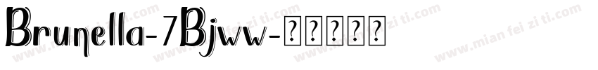 Brunella-7Bjww字体转换