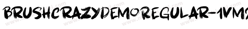 BrushcrazyDemoRegular-1vm2字体转换