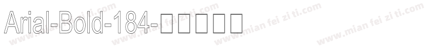Arial-Bold-184字体转换