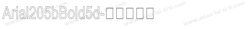 Arial205bBold5d字体转换
