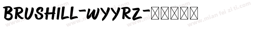 Brushill-Wyyrz字体转换