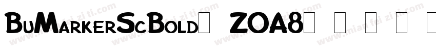 BuMarkerScBold-ZOA8字体转换