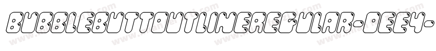 BubbleButtOutlineRegular-0ee4字体转换