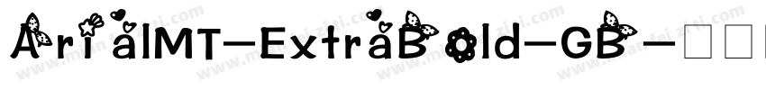 ArialMT-ExtraBold-GB字体转换