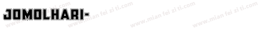 Jomolhari字体转换