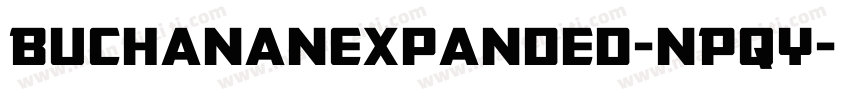 BuchananExpanded-nPqY字体转换