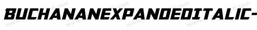BuchananExpandedItalic-137Z字体转换