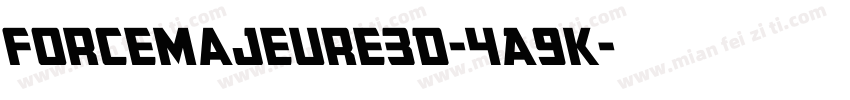 ForceMajeure3D-4A9K字体转换