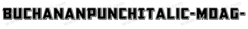 BuchananPunchItalic-mdAG字体转换